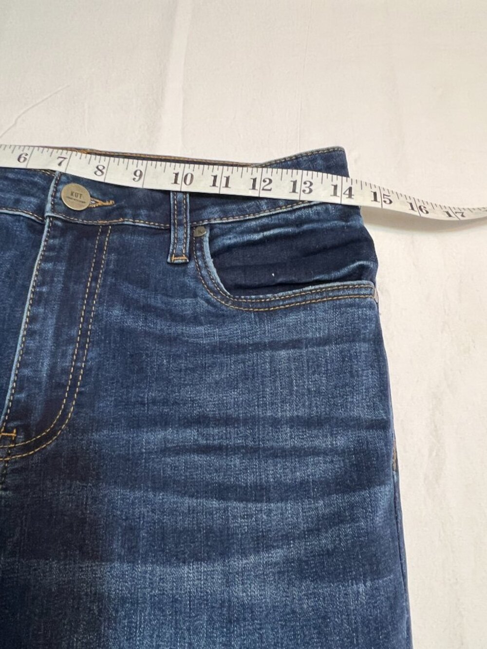 KUT From The Kloth High Rise Boyfriend Jeans Womens 4 Dark Wash Stretch Denim - Picture 9 of 12